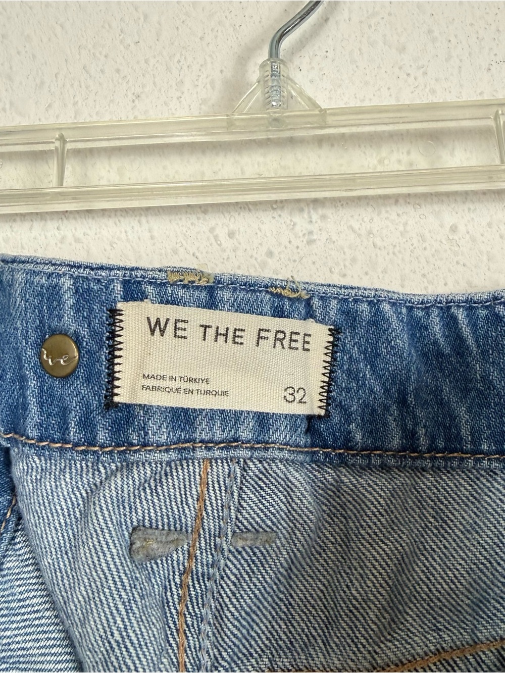 Free People We the Free Baggy Slouchy Fit Wide Leg Jean Women’s 32 - Picture 4 of 8
